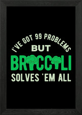 Quadro divertente broccoli con