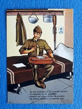 3250 CARTOLINA MILITARE UMORISTICA  SATIRICA LA MIA BRANDINA NON VIAGGIATA 
