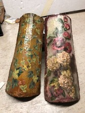 due grandi tegole antiche originali decorate (Coppo)