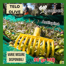 Telo rete raccolta olive antispina 90 gr/mq angolo rinforzato occhiello