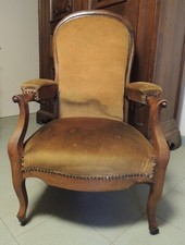 Poltrona Antica In noce epoca