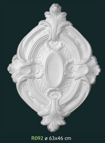 Rosone gesso bianco per - rosone, in