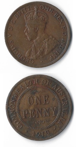 Australia penique 1919 - penique,