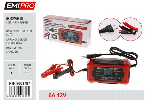 Caricabatterie per auto 12v - 12v, 6a
