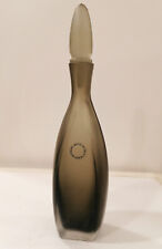 VENINI, bottiglia con tappo, colore grigio, collezione Velati 1992