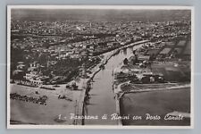 Rimini Italia - Panorama Porto Canale - Vecchia foto anni '50