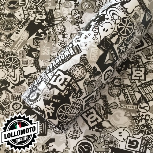 Sticker bomb bianco - bomb, nero