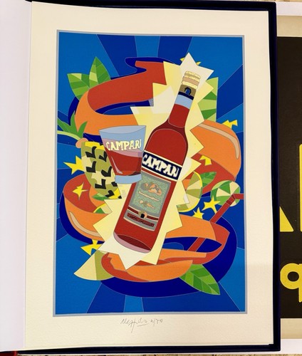 Litografia originale campari - originale,