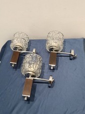 3X Applique Da Parete In Vetro