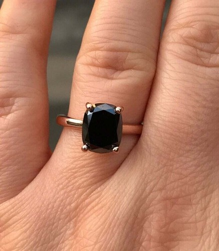 Nero anello diamante - anello,