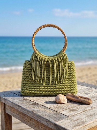 Borsa uncinetto fatta - borsa,