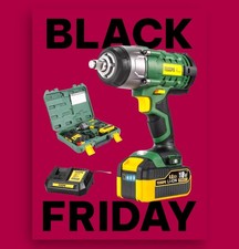 Avvitatore a Impulsi TECCPO 350Nm 18V NUOVO – Con Batteria 4.0Ah + Valigietta