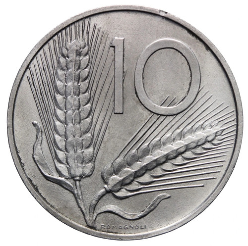 Moneta lire da - 10,