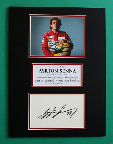 Ayrton senna autographe - senna,