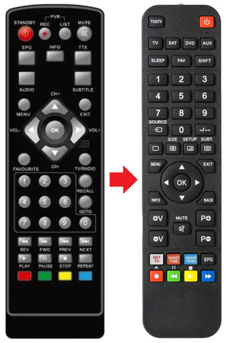 Telecomando adatto per xdome - telecomando,