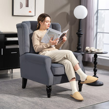 Poltrona Divano Grigio Velluto