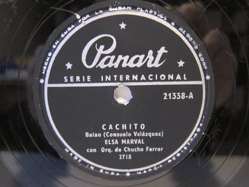 Rare cuba 78rpm record elsa - cuba, record: