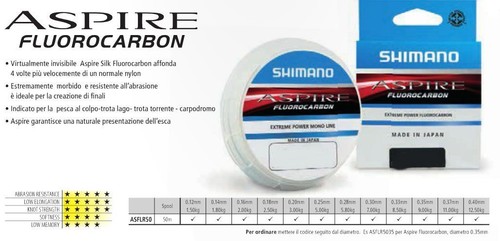 Shimano aspire fluorocarbon - aspire, 50