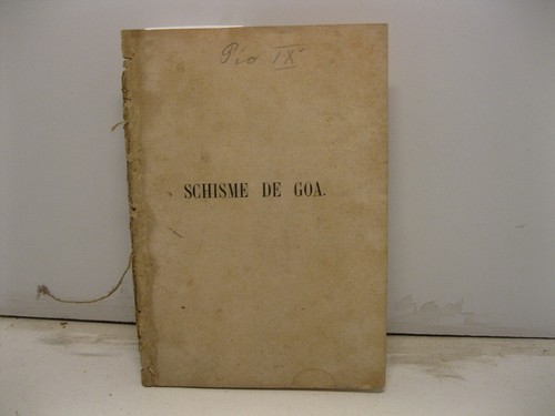 Pio schisme de goa - de,