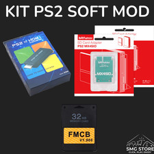Ps2 Playstation 2 Kit Soft mod MX4SIO + FMCB + Adattatore HDMI