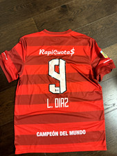 Diaz estudiantes match worn issued camiseta la liga argentina messi lautaro