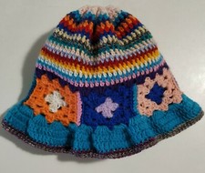 Cappello a  secchiello, cappello da pescatore crochet, cappello fatto a mano