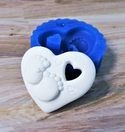 Stampo cuore con piedini - stampo,
