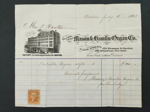 1868 antico mason hamlin - &,