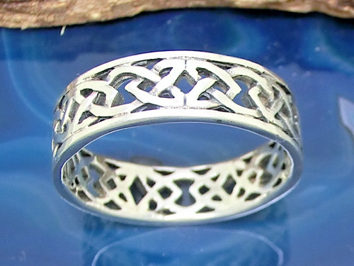 Anello nodo celtico - celtico, argento