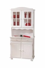 MOBILE SOGGIORNO CREDENZA VALENCIA 88x43/32x198H PINO MASSELLO VERNICIATO AD ACQ