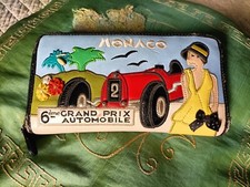 Portafoglio Braccialini Cartoline MONACO donna zip around, usato