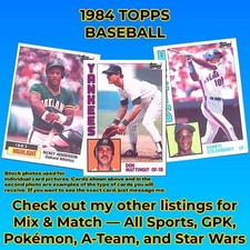 1984 Topps Baseball Cards