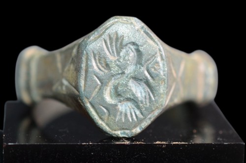 Anello billon medievale con - billon,
