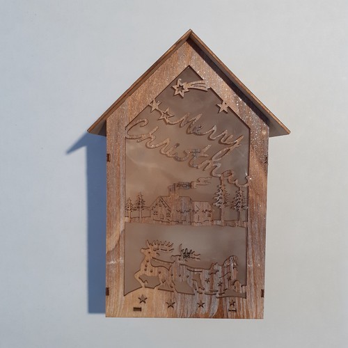 Casetta legno illuminata - in,
