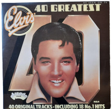 NM/EX Elvis Presley 40 Greatest Hits Double Gatefold LP 1975 Arcade 1st Issue