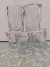 BRANCAMENTA 1 BICCHIERE EFFETTO GHIACCIO GLASS BRANCA MENTA SCULTURA LEGGI