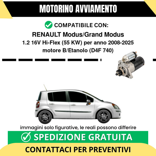 Motorino avviamento renault - avviamento,