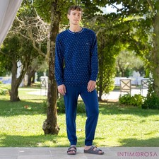 Pigiama uomo maglia a fantasia