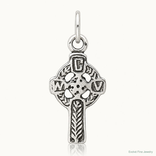Charm croce celtica - charm, anticato