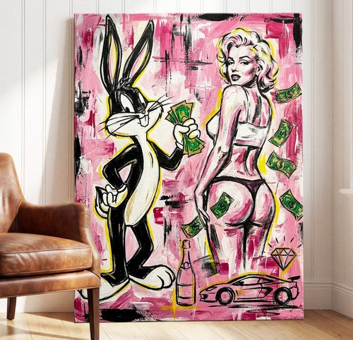 Quadro marilyn monroe - quadro, bunny