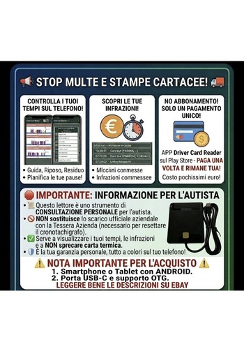 Lettore carte tachigrafiche - ​lettore,