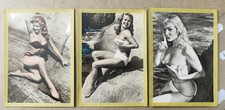 RISQUE VINTAGE EROTICA PIN UP BIKINI-FRANCIA NIZZA-LOTTO 3 CARTOLINE-D12-163