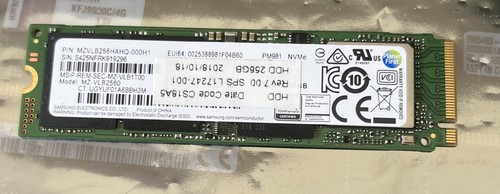 Samsung pm981 vlb2560 256 - mz-vlb2560,