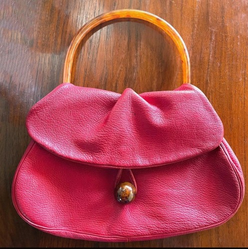 Borsa mano pelle rossa - mano,