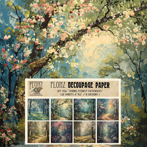 Confezione carta decoupage 24 - carta,