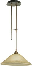 Lampadario classico per interni Eglo mod. MADAI art. 89648 ambra-bronzo E27