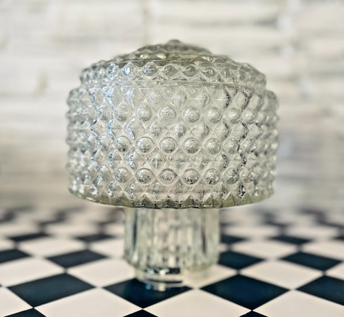 Hobnail glass lampshade mid - glass,