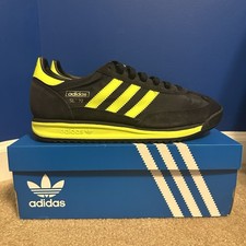 Adidas Originals SL 72 RS IG4647 Core Nero/Giallo Solare Sneakers Unisex Uomo 10