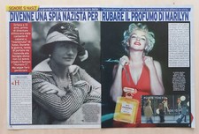 Italian Clipping Ritaglio 2023 COCO CHANEL profumo di Marilyn Monroe 5 PAGINE