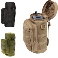 Nylon Tactique Molle Toolkit Sac De Rangement Porte Bouteille D'eau Marin Lampe